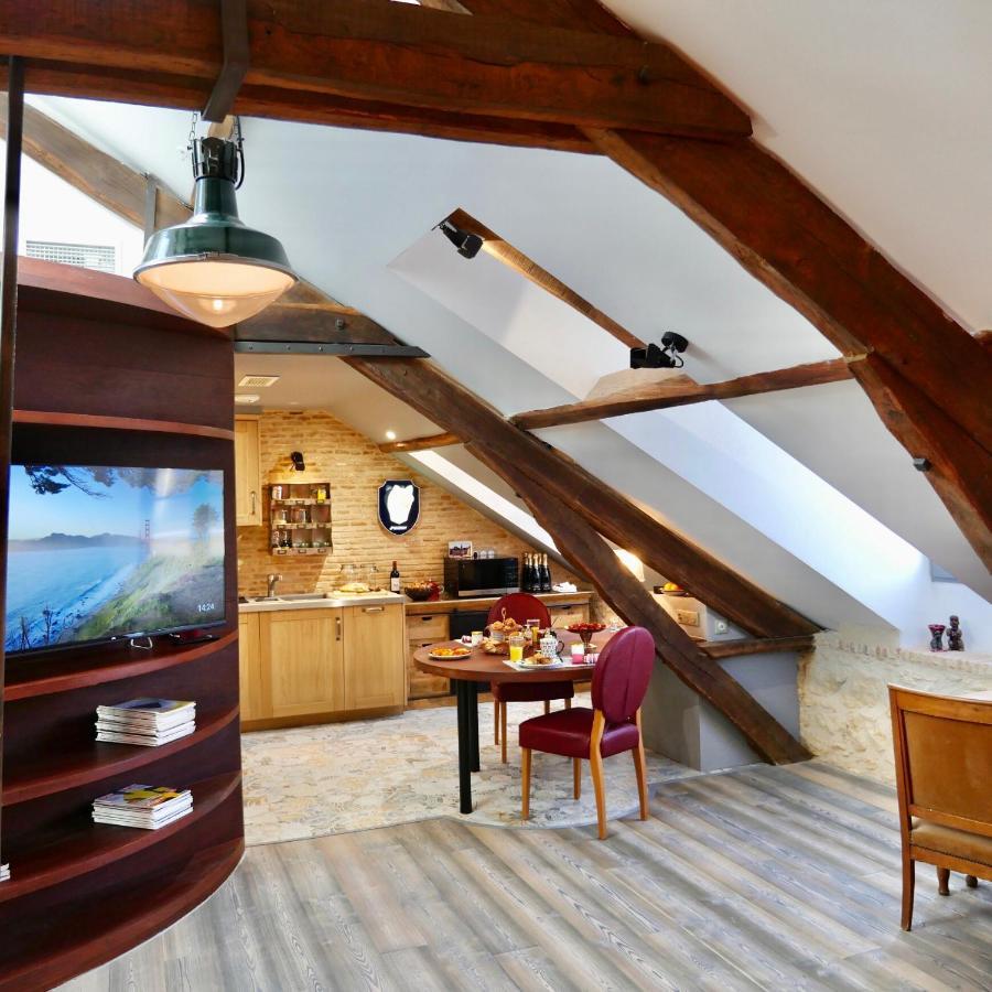 In Sarlat Luxury Rentals, Medieval Center - Loft Stella Matutina -2P-Ascenseur-Climatisation Luaran gambar
